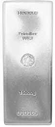 15,000 Grams Heraeus Silver Bar