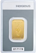 10 Grams Heraeus Gold Bar