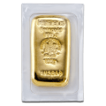 100 Gram Heraeus Cast Gold Bar