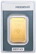20 Grams Heraeus Gold Bar