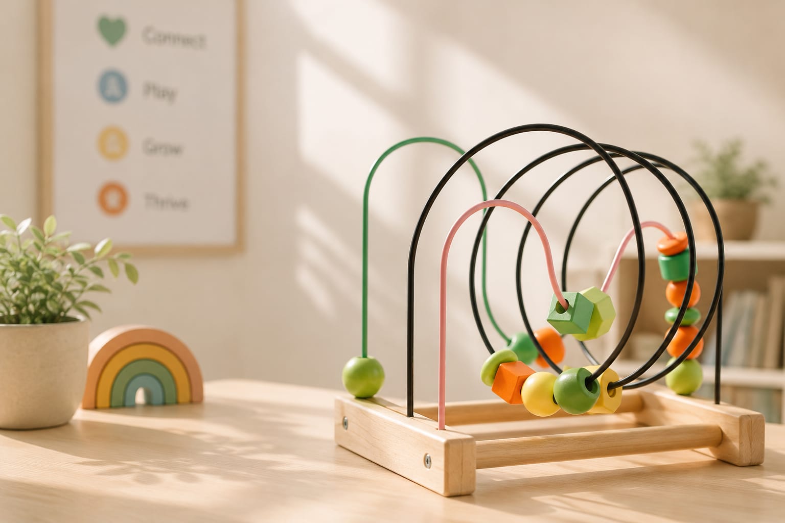 Therapist working playfully with a young child