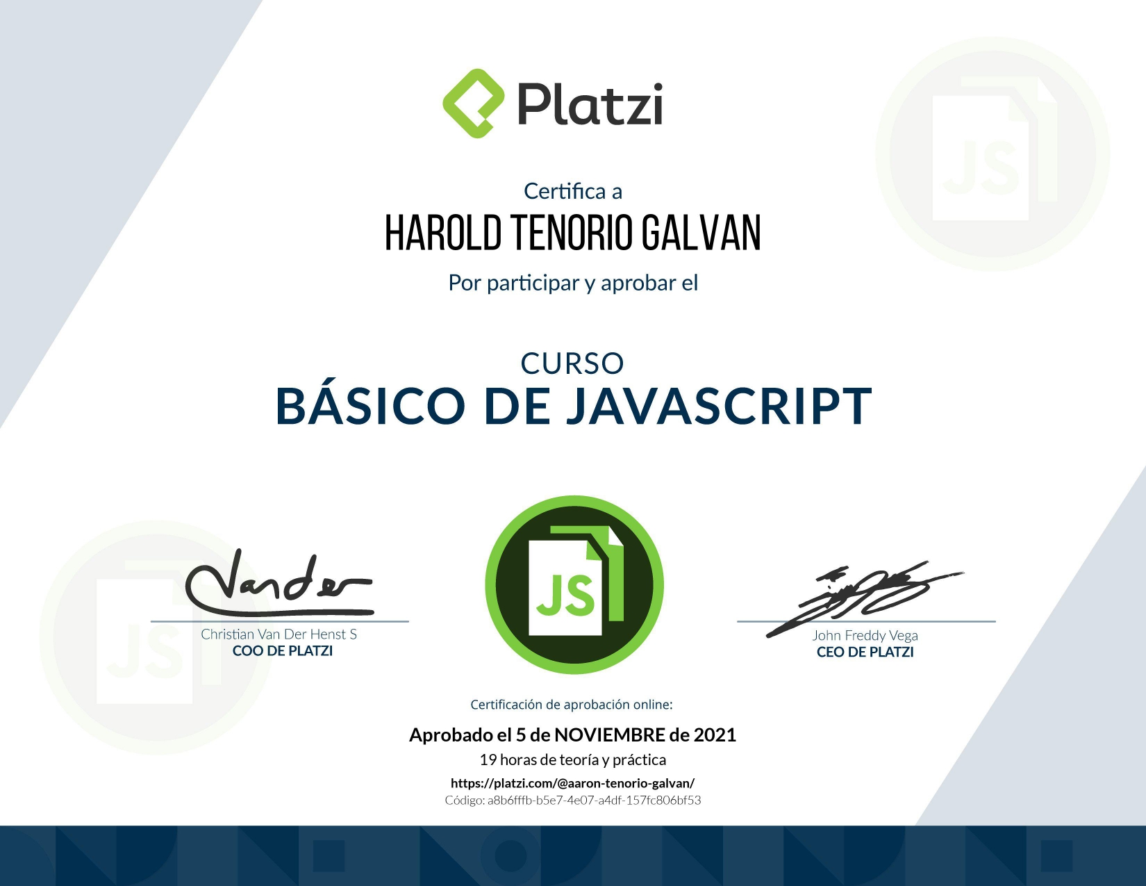 Harold Tenorio - FullStack Developer | Frontend Developer | Javascript ...
