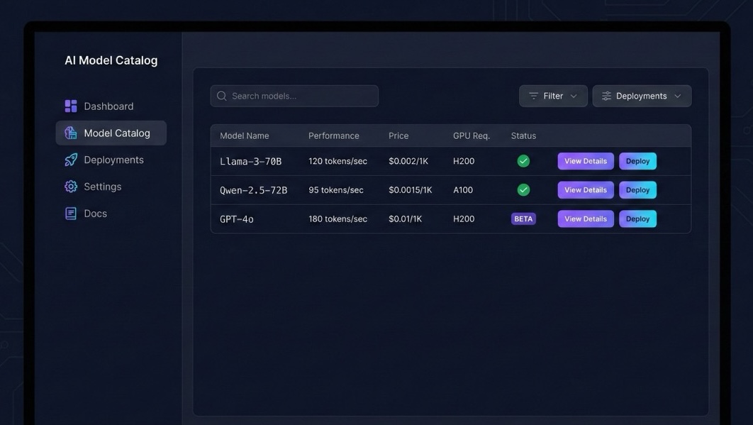 Model Catalog Dashboard Interface