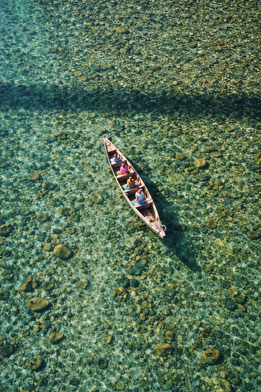 Dawki Umngot River — crystal clear water with visible riverbed