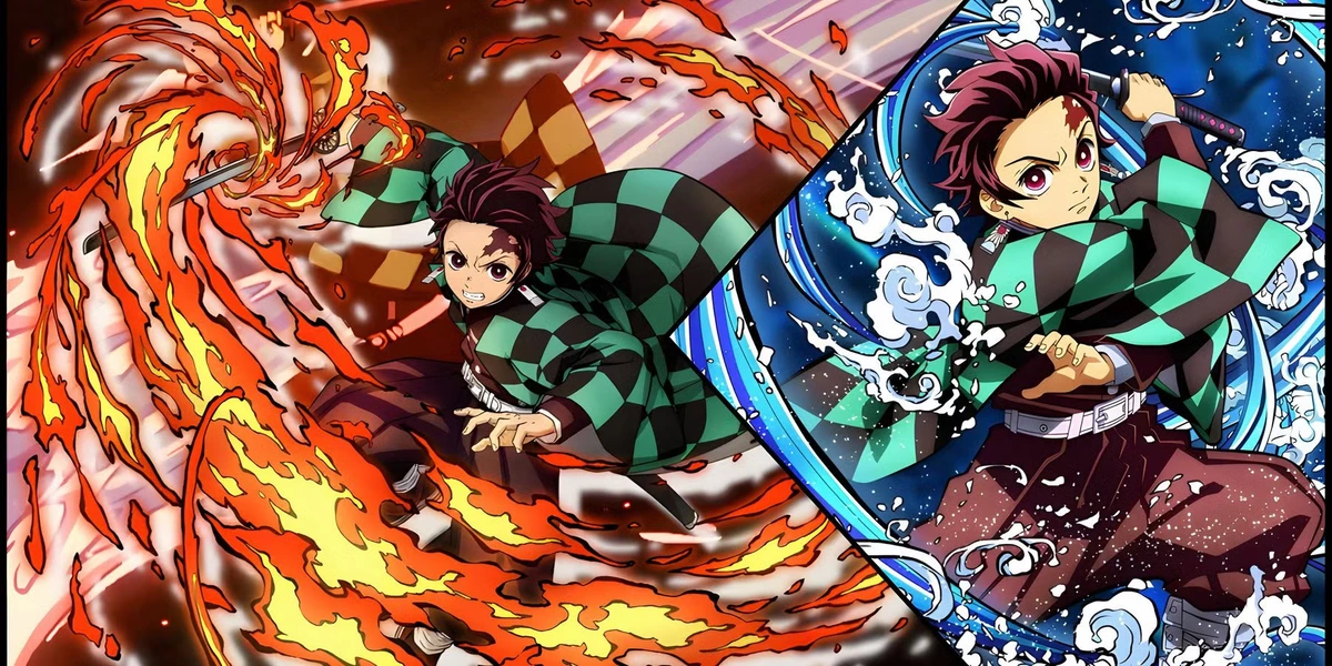 Tanjiro sword fight action sequence