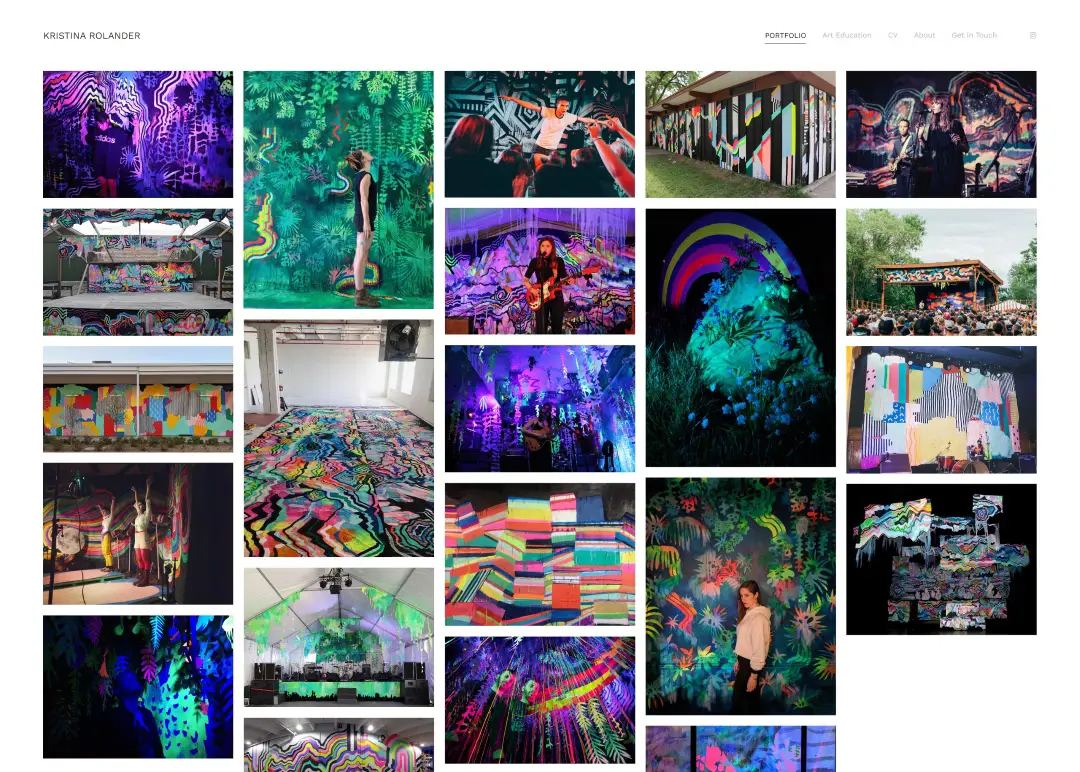 Curated AI art portfolio grid laid out for social media