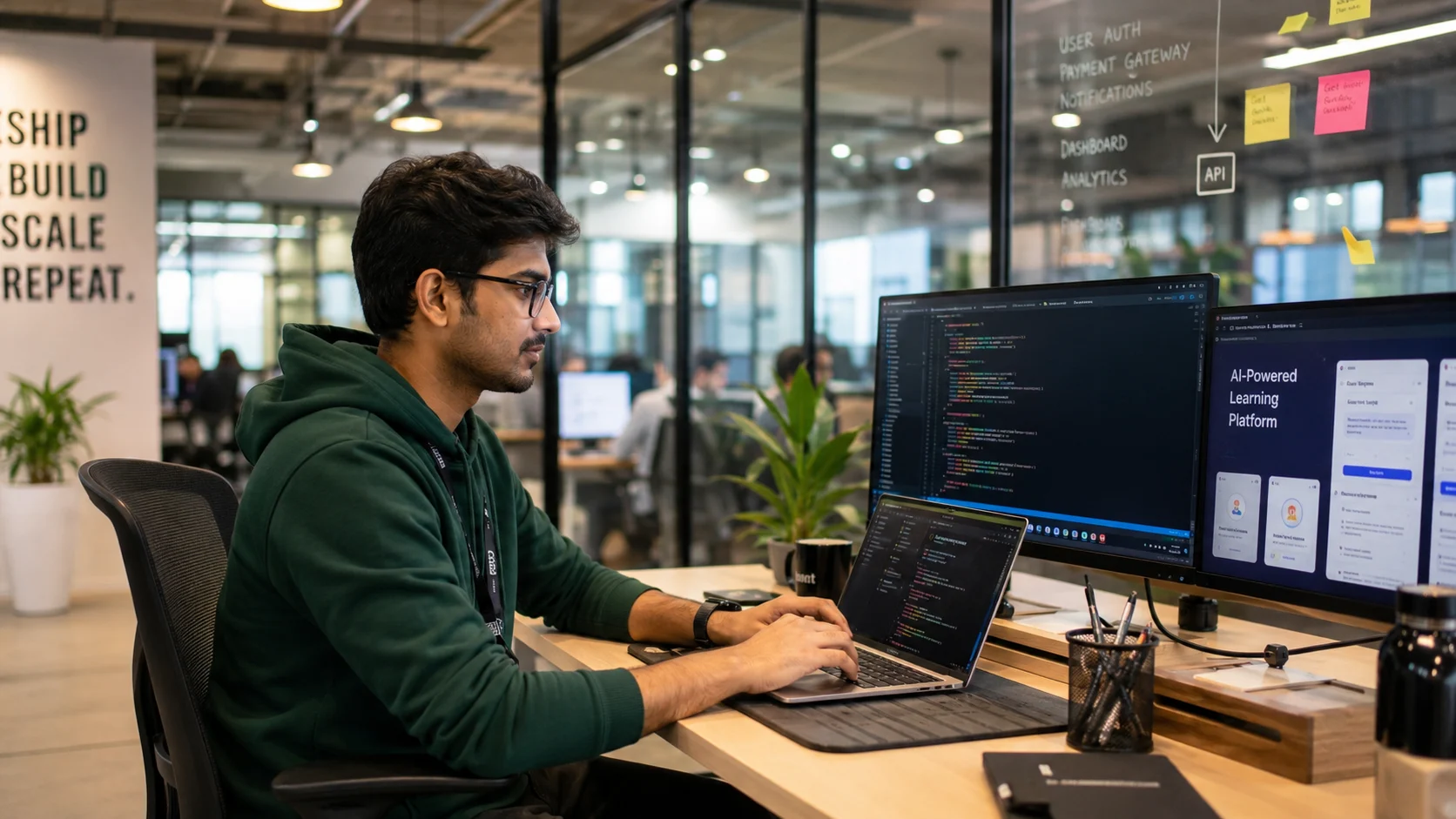 Young Indian professional working in a modern tech office — the career landscape has shifted