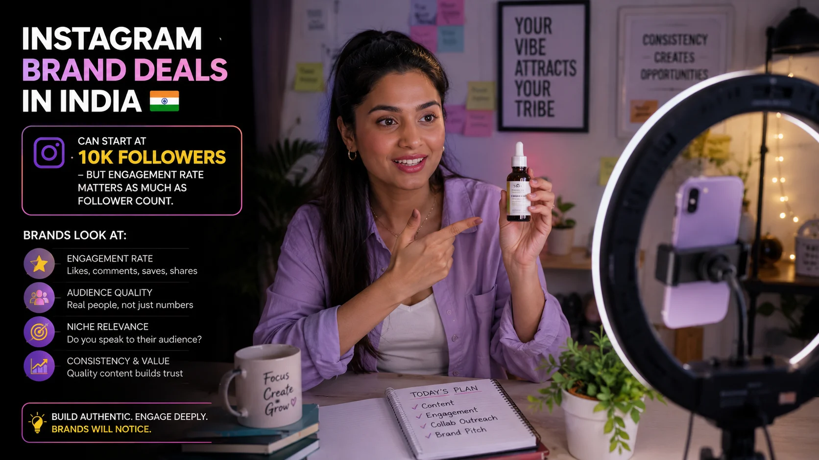 Instagram content creation with smartphone