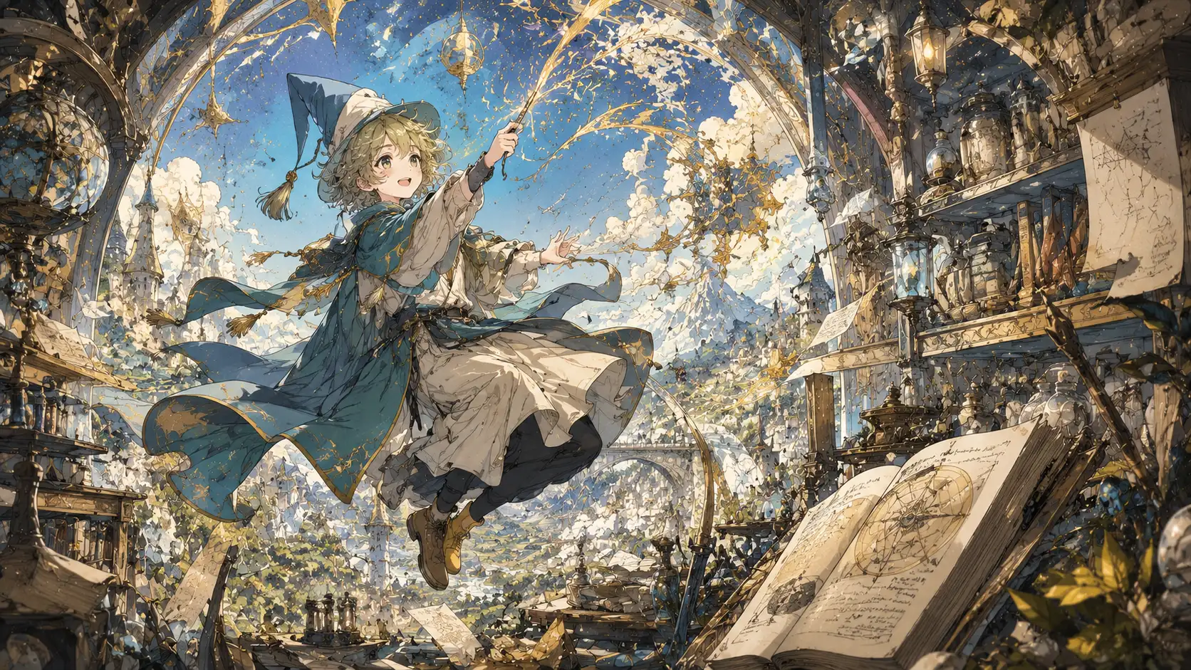 Fantasy illustration with detailed magical artwork