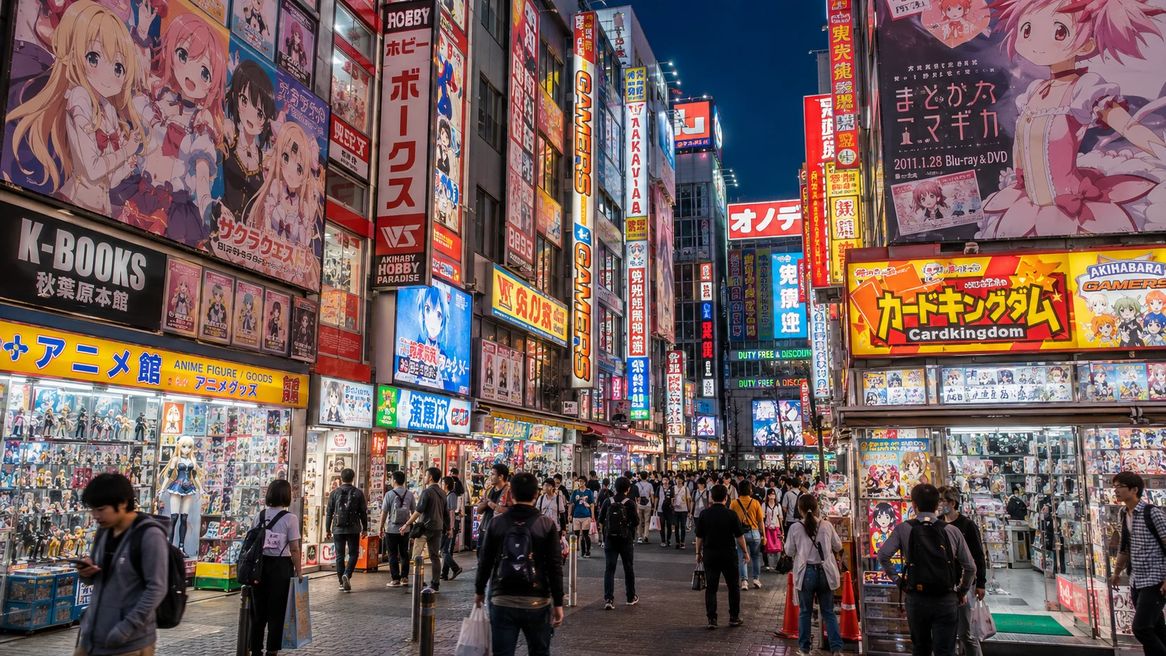 Tokyo Shibuya crossing at street level