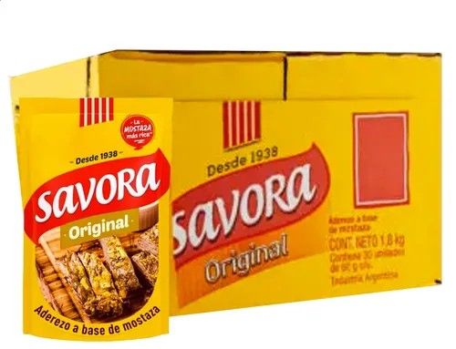 Mostaza Savora 60gr (Caja x30)