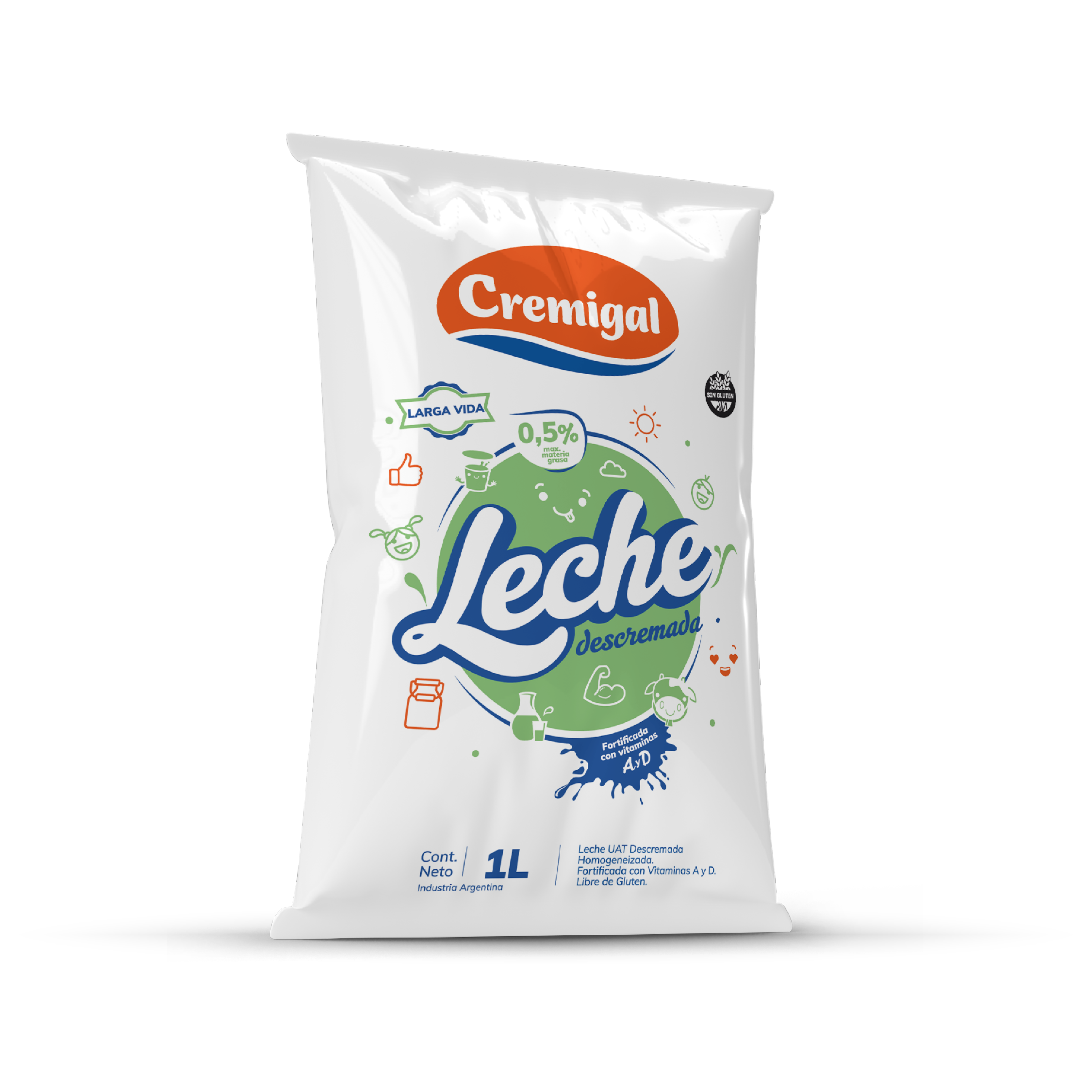 Leche Cremigal Descremada X1LT