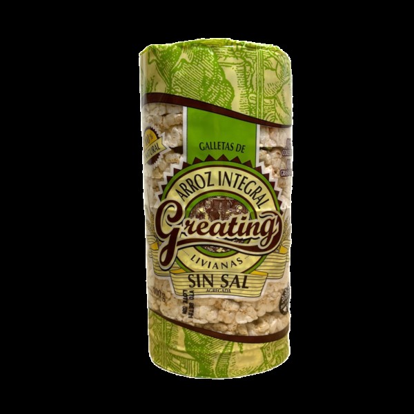 Galletas Greating Arroz Sin Sal x100GR