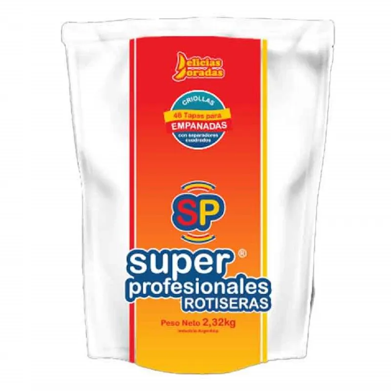 Tapa De Empanadas Rotiseras Delicias Doradas x48 Unidades