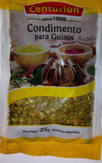 Condimento Para Guiso  x25GR