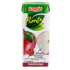 Jugo Baggio Manzana x200ML (Pack x18Unidades)