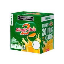 Jugo Rinde 2 Naranja x10 Unidades