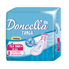 Toallitas Femeninas Doncella Tanga x8 Unidades