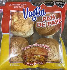 Pan De Papa Con Queso Para Hamburguesa x4 Unidades