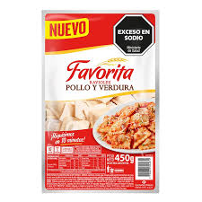 Ravioles Pollo Y Verdura Favorita x450GR