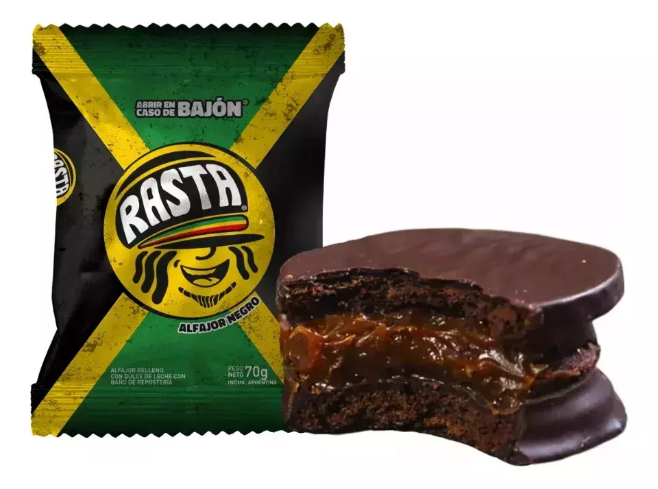 Alfajor Rasta Negro x70GR