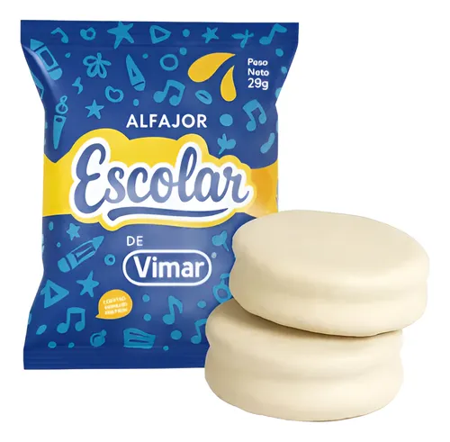 alfajor escolar blanco