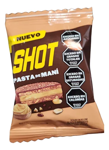 alfajor shot pasta de mani