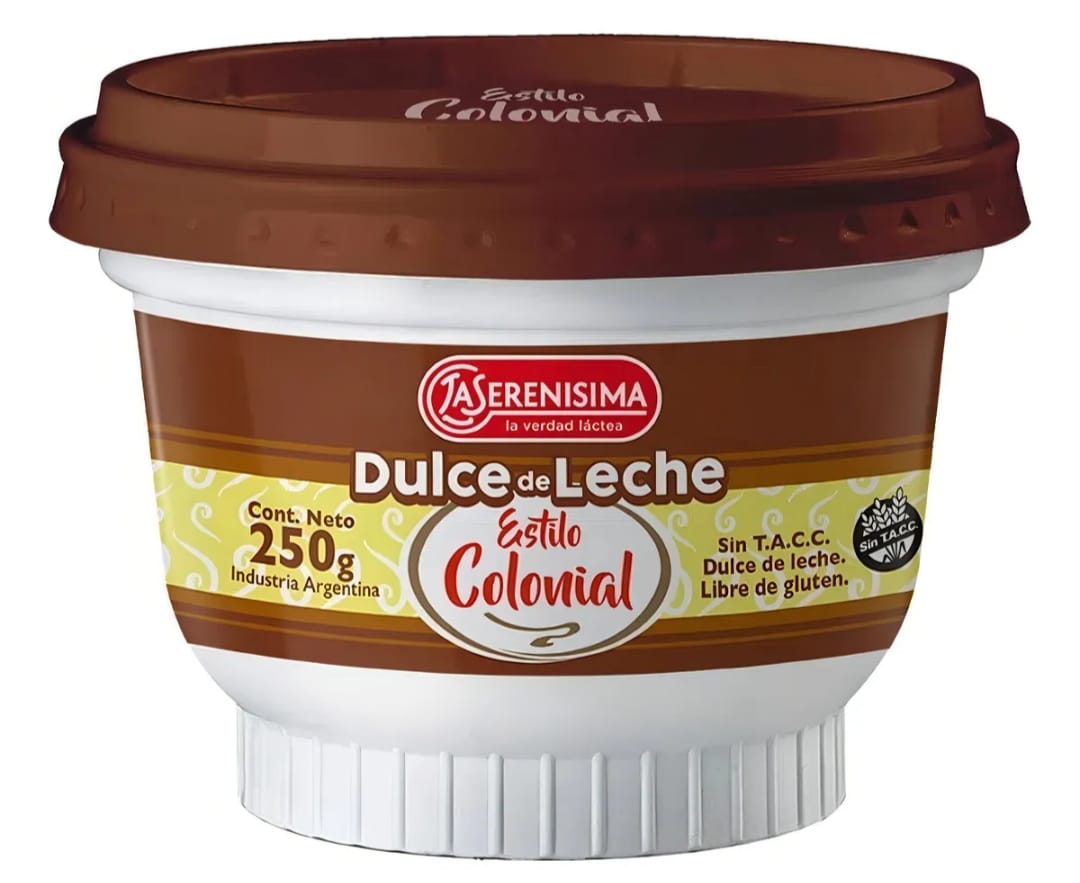 dulce de leche la serenísima colonial x250gs