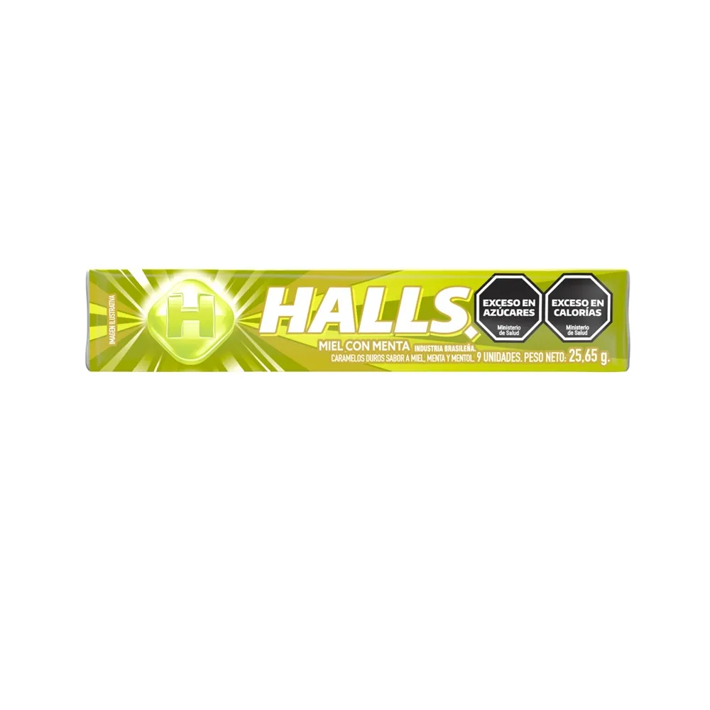 pastilla halls miel y menta