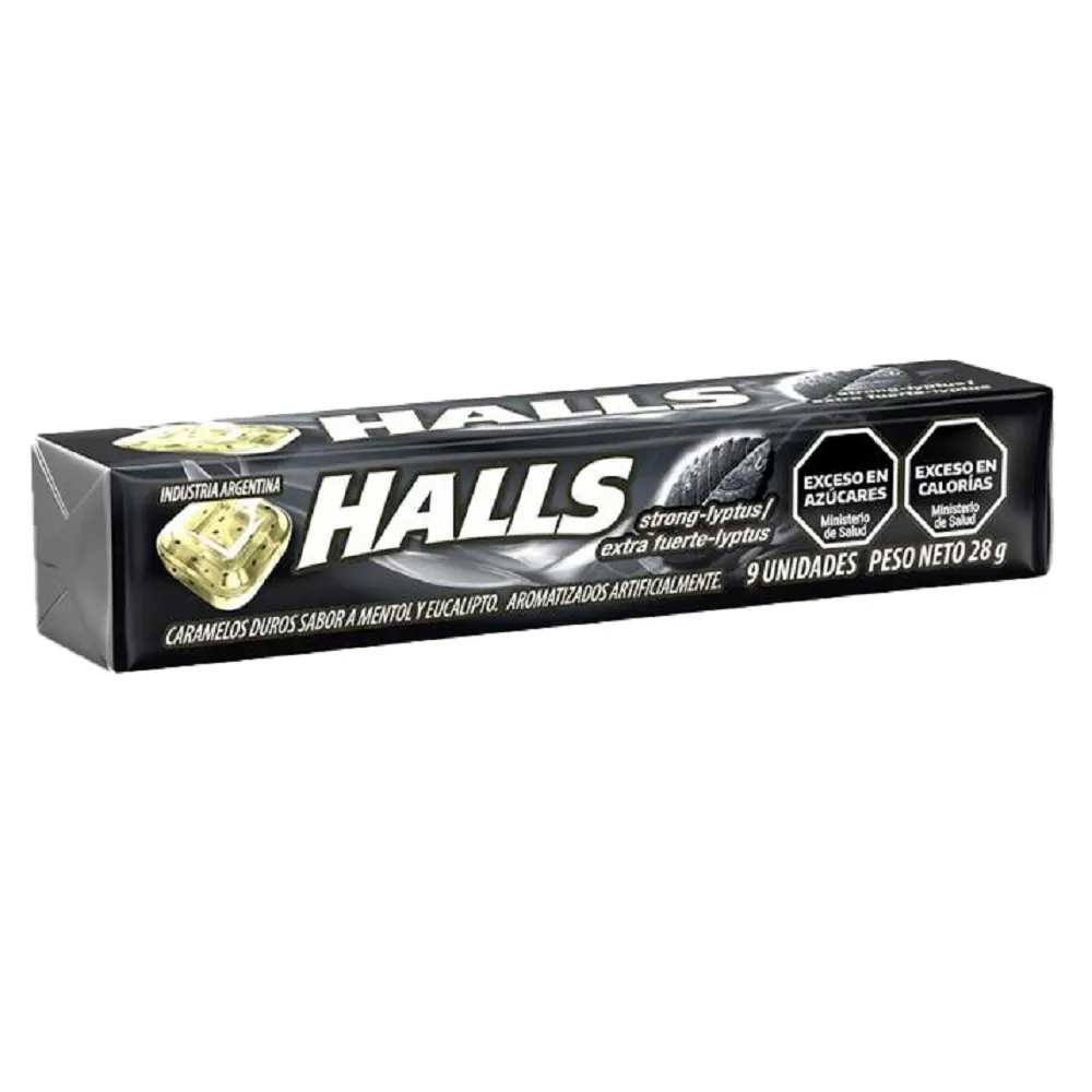 pastillas halls menta fuerte