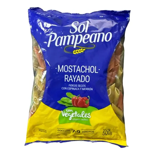 fideos mostachol vegetales