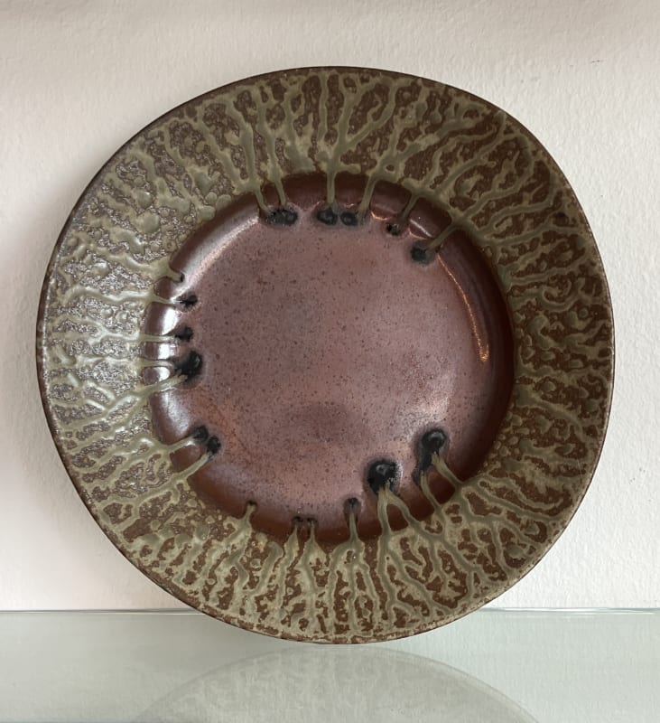 Burnt Drip Glaze Ceramic Dish