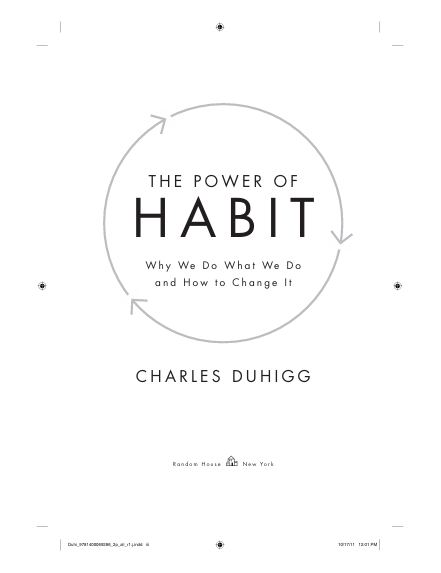 The Power Of Habit