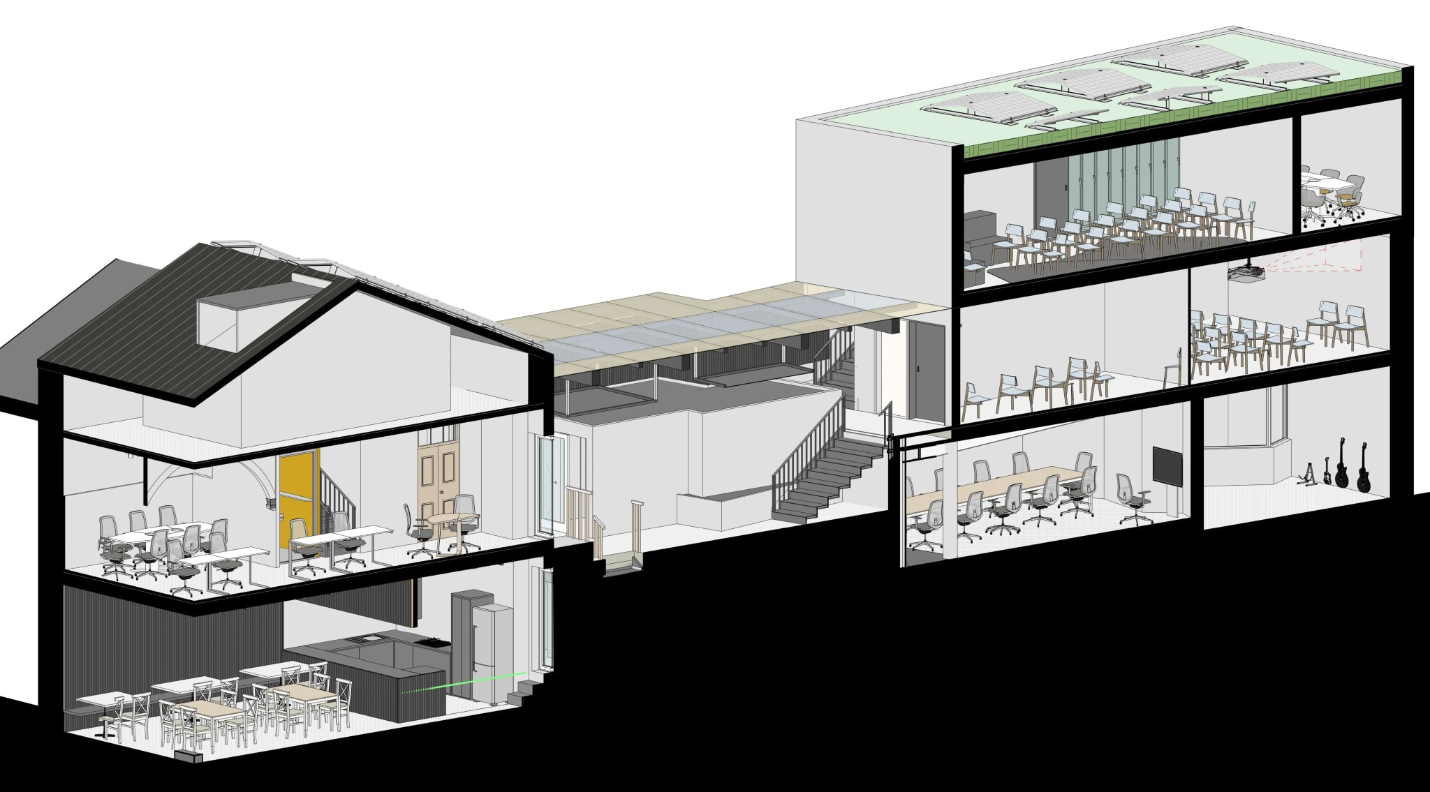 sideview of the training center