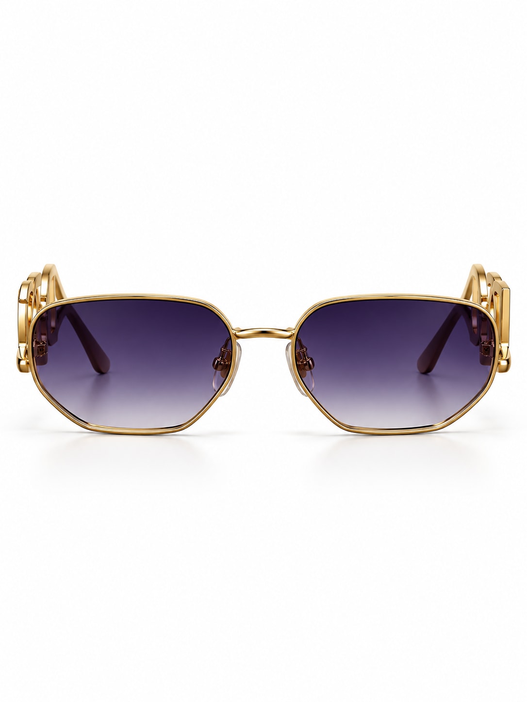 DOLCE & GABBANA AVIATOR SUNGLASSES (PURPLE/GOLD)