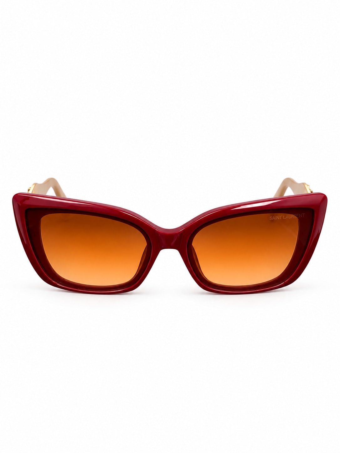 SAINT LAURENT - LONGCHAMP LO695S CAT - EYE SUNGLASSES (METALLIC RED)