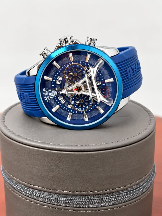 TAG Heuer Carrera Skeleton Chronograph — Blue