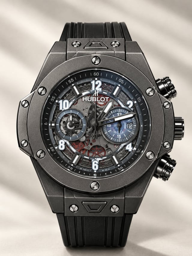 Hublot Skeleton Chronograph — Black
