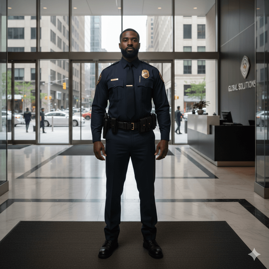 Security guard on duty