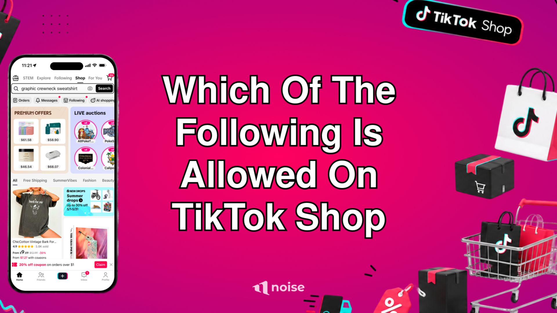 Which Of The Following Is Allowed On TikTok Shop
