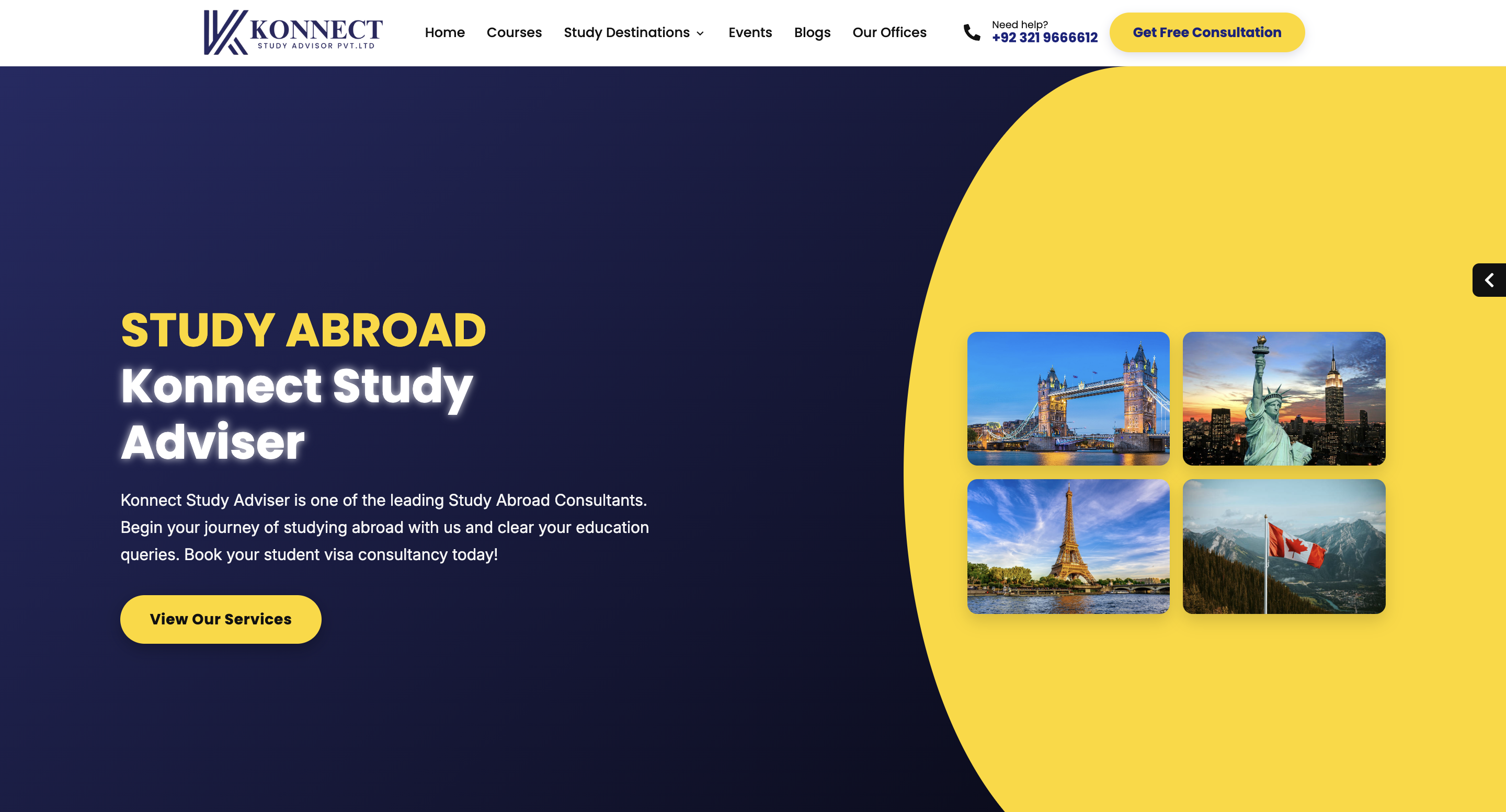 Konnect Study project screenshot