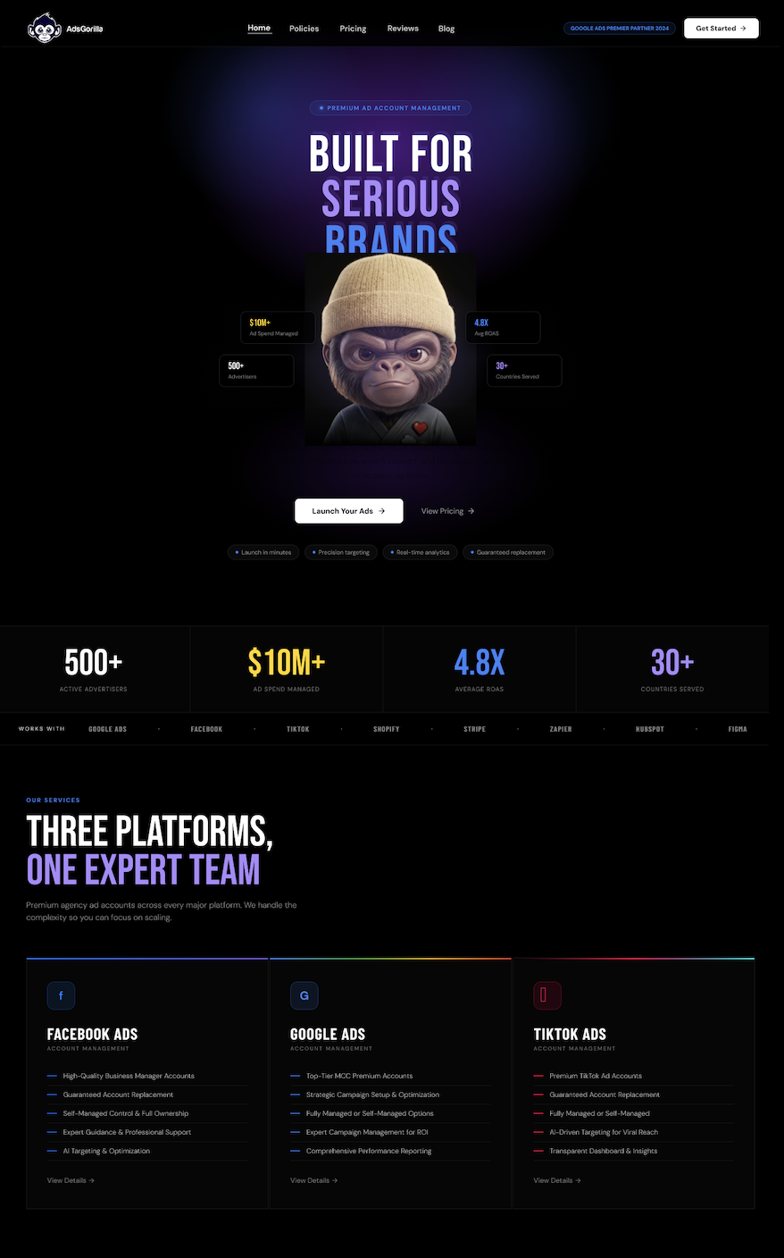 Ads Gorilla project screenshot