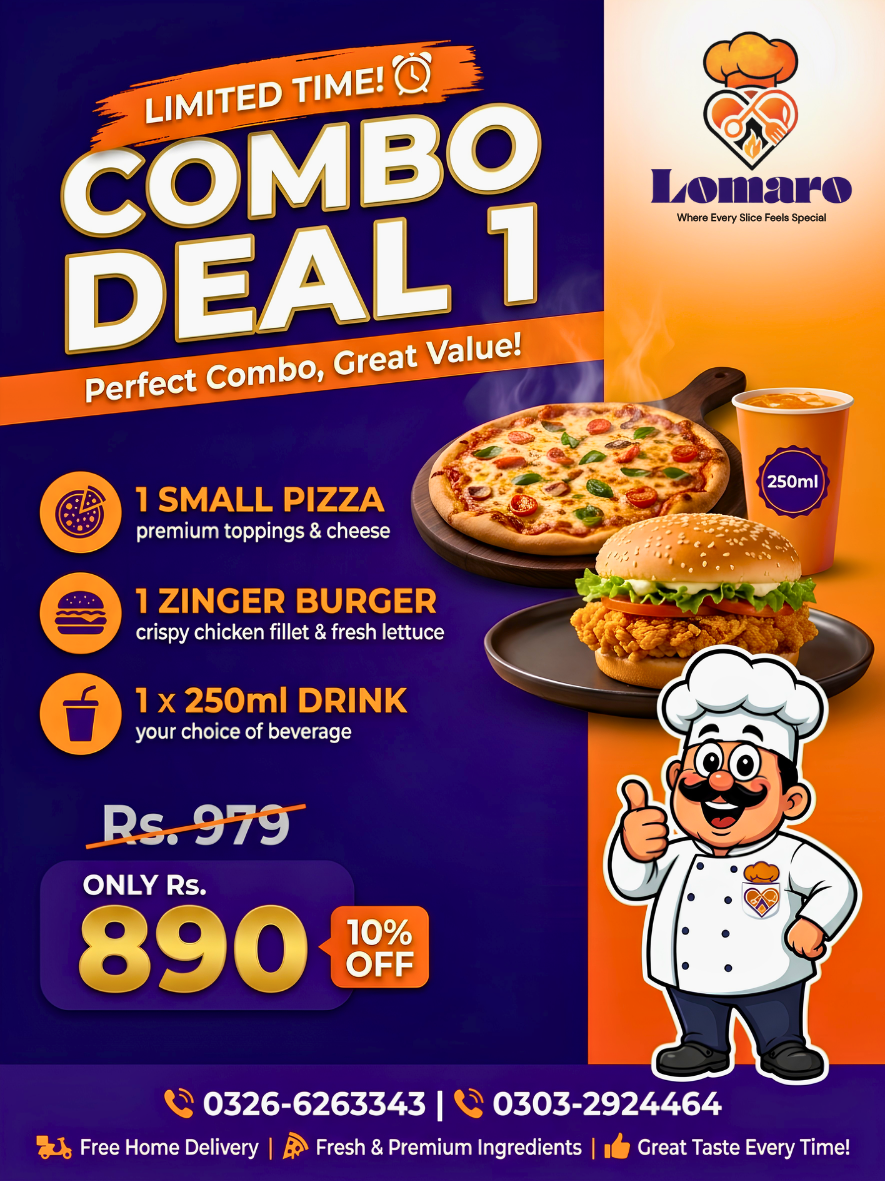 Pizza promo poster