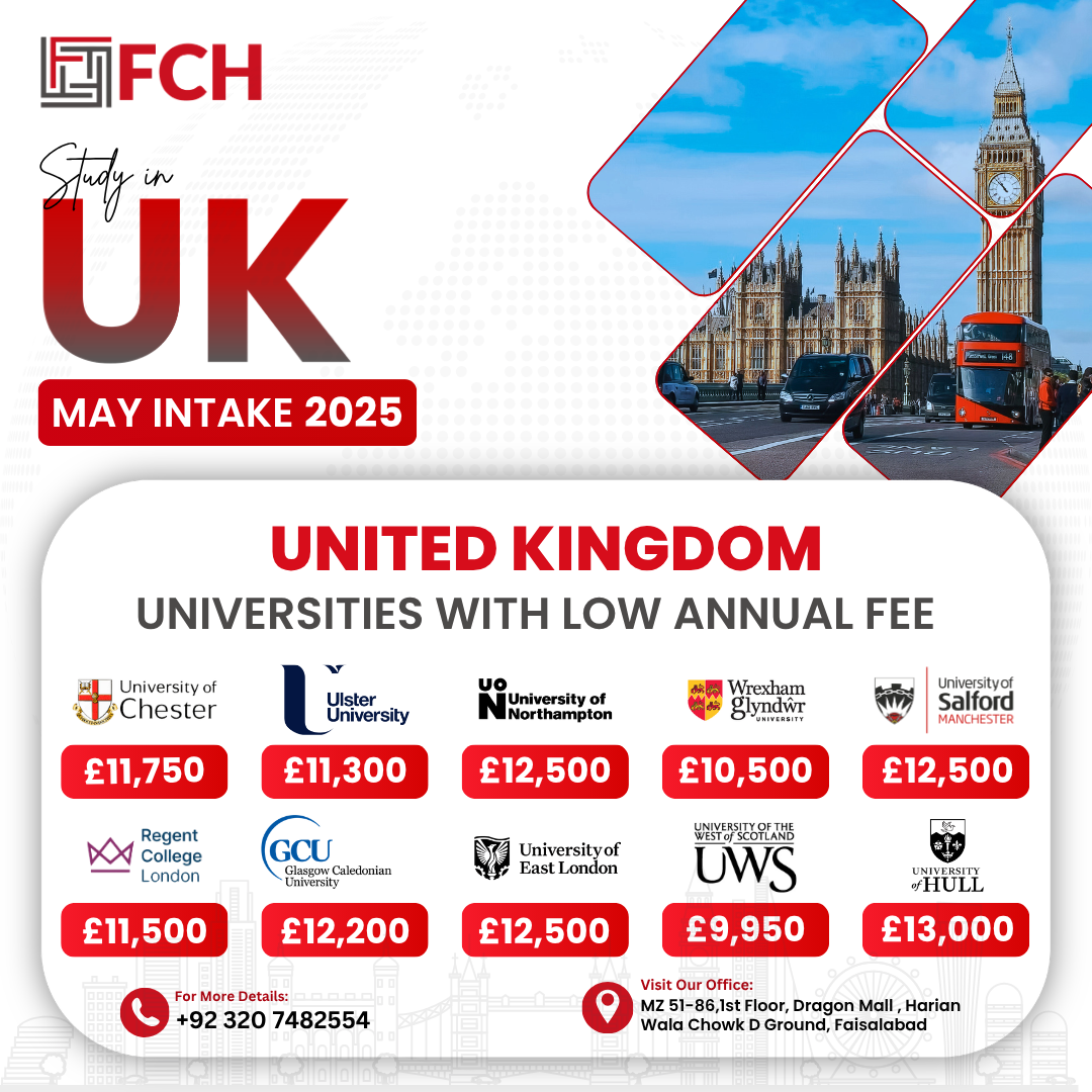 UK study abroad poster