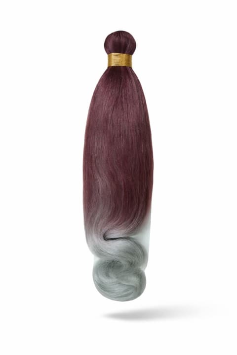 Royal Braids Maroon and Grey hover