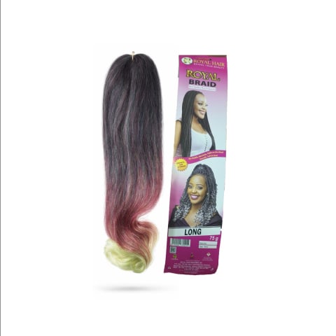 RoYAL Braids Long (black/maroon/yellowish) hover