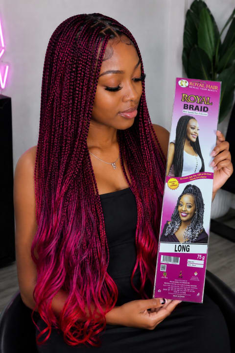Royal Braids black/red