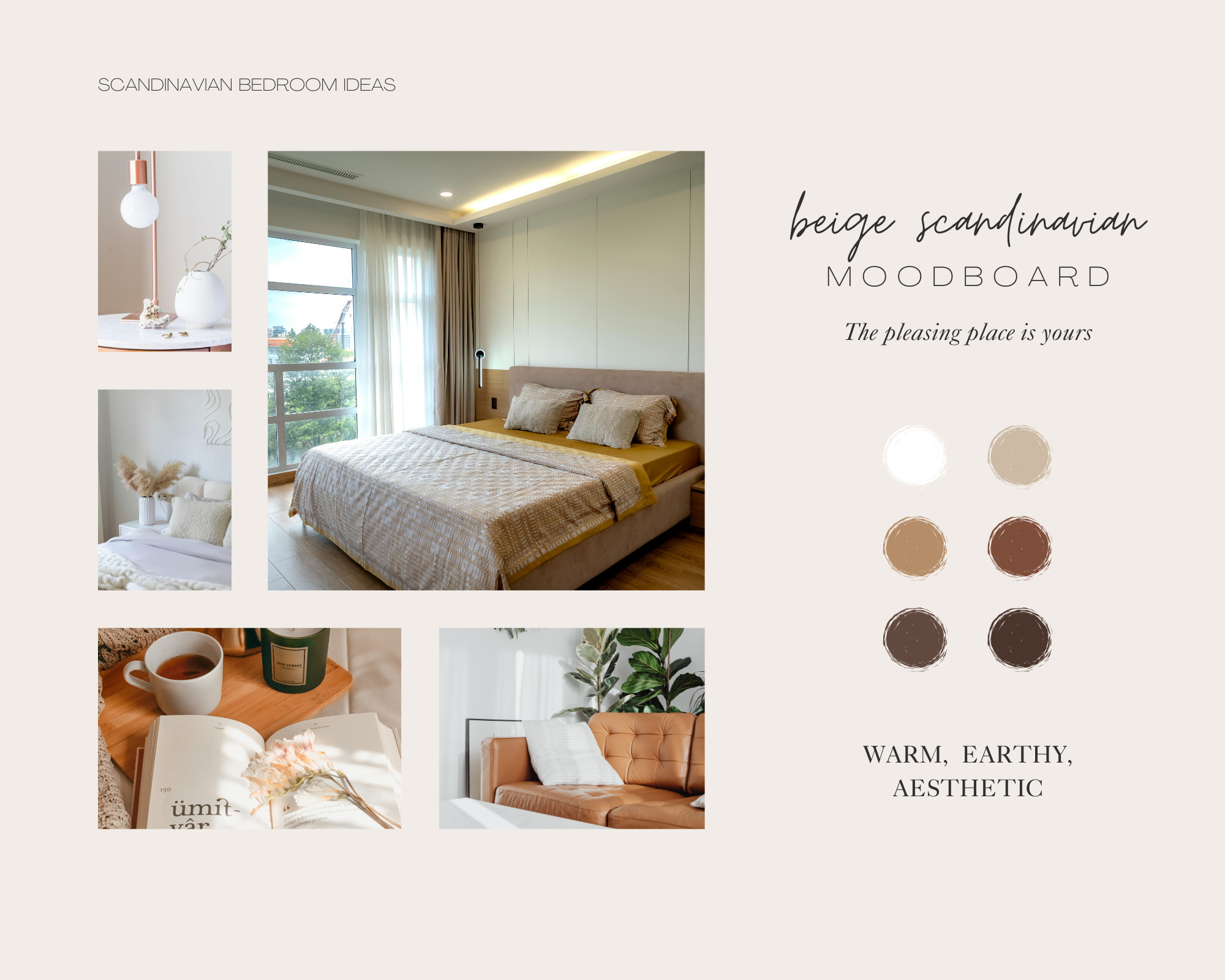 Scandinavian Interior Design Bedroom Ideas - curated moodboard inspiration