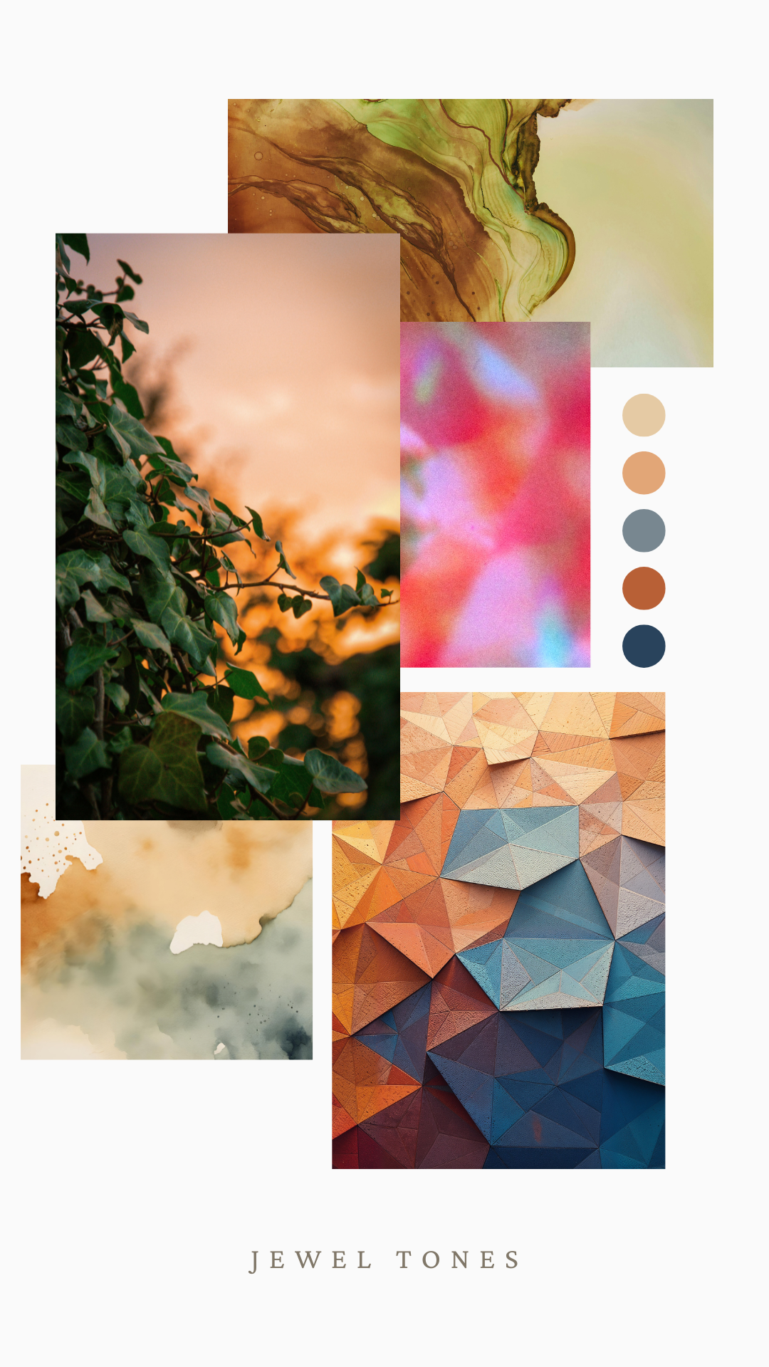 Jewel Tone Color Palette - curated moodboard inspiration