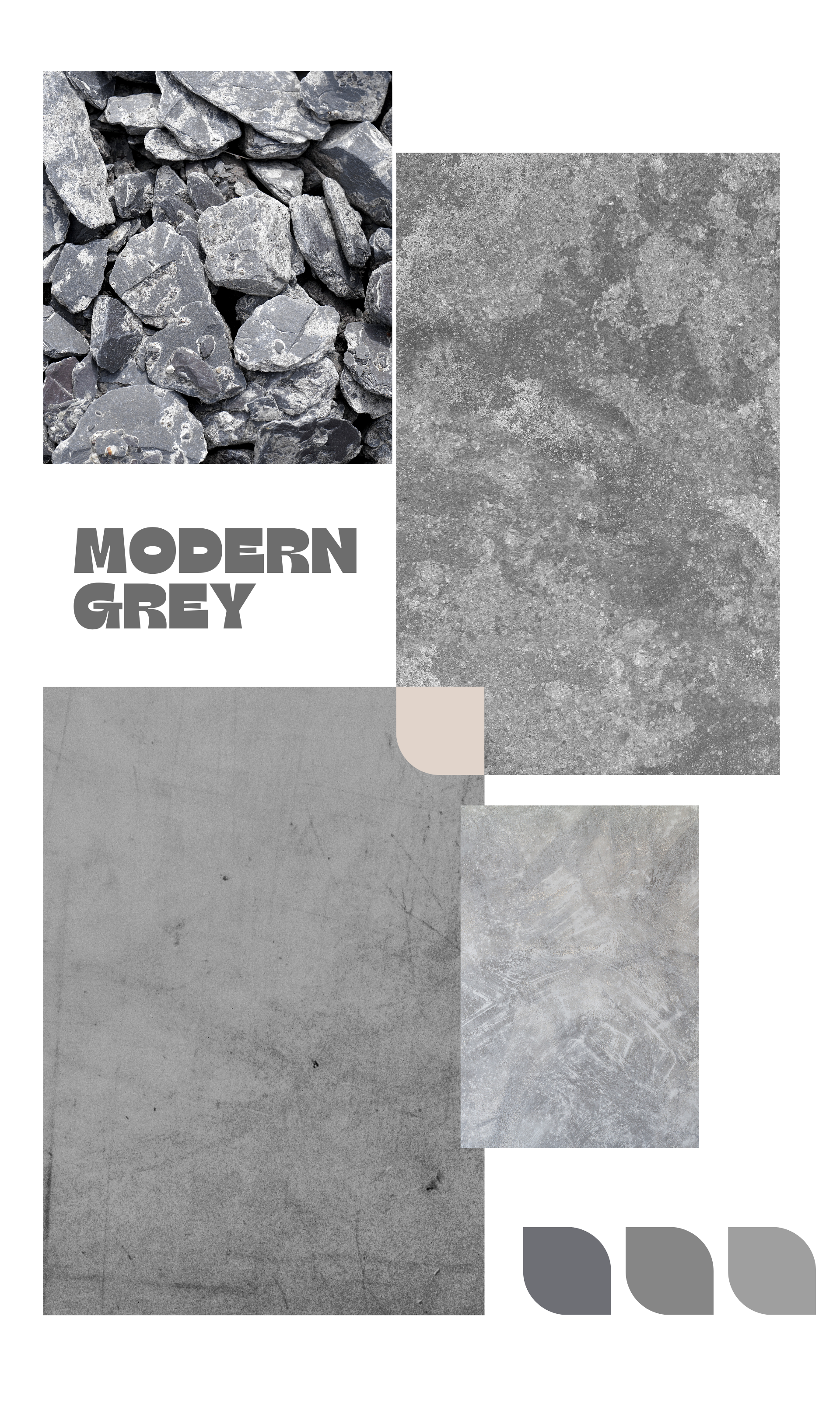 Modern Gray Color Palette - curated moodboard inspiration